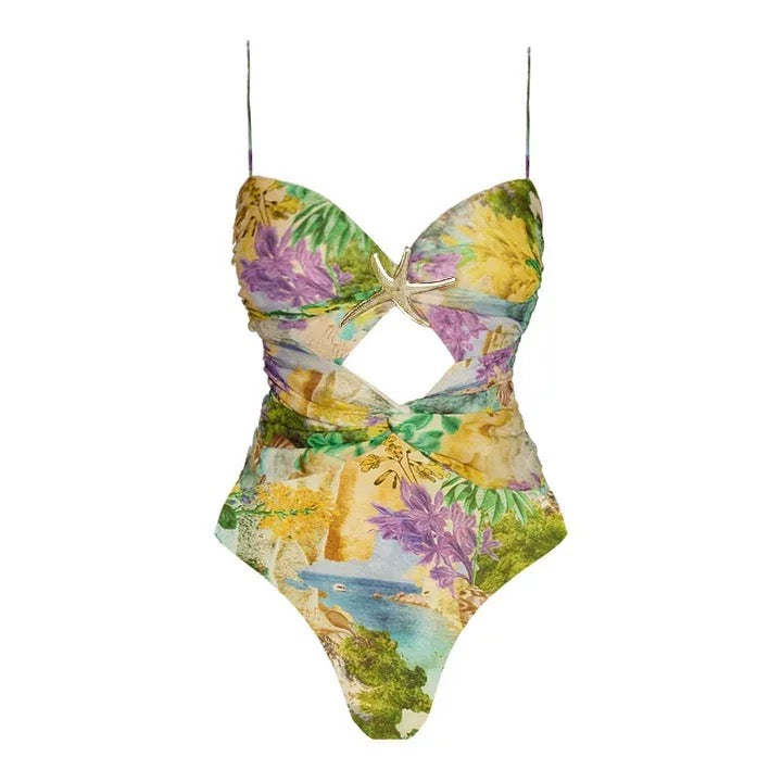 Bloomwave Monokini & Skirt Set